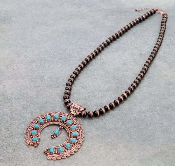 Squash Blossom Turquoise Necklace, Navajo Squash Blossom Necklace ,Squash Blossom Necklace Vintage, Turquoise Necklace